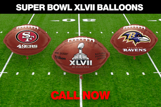  SUPER BOWL THEMED BALLOONS
