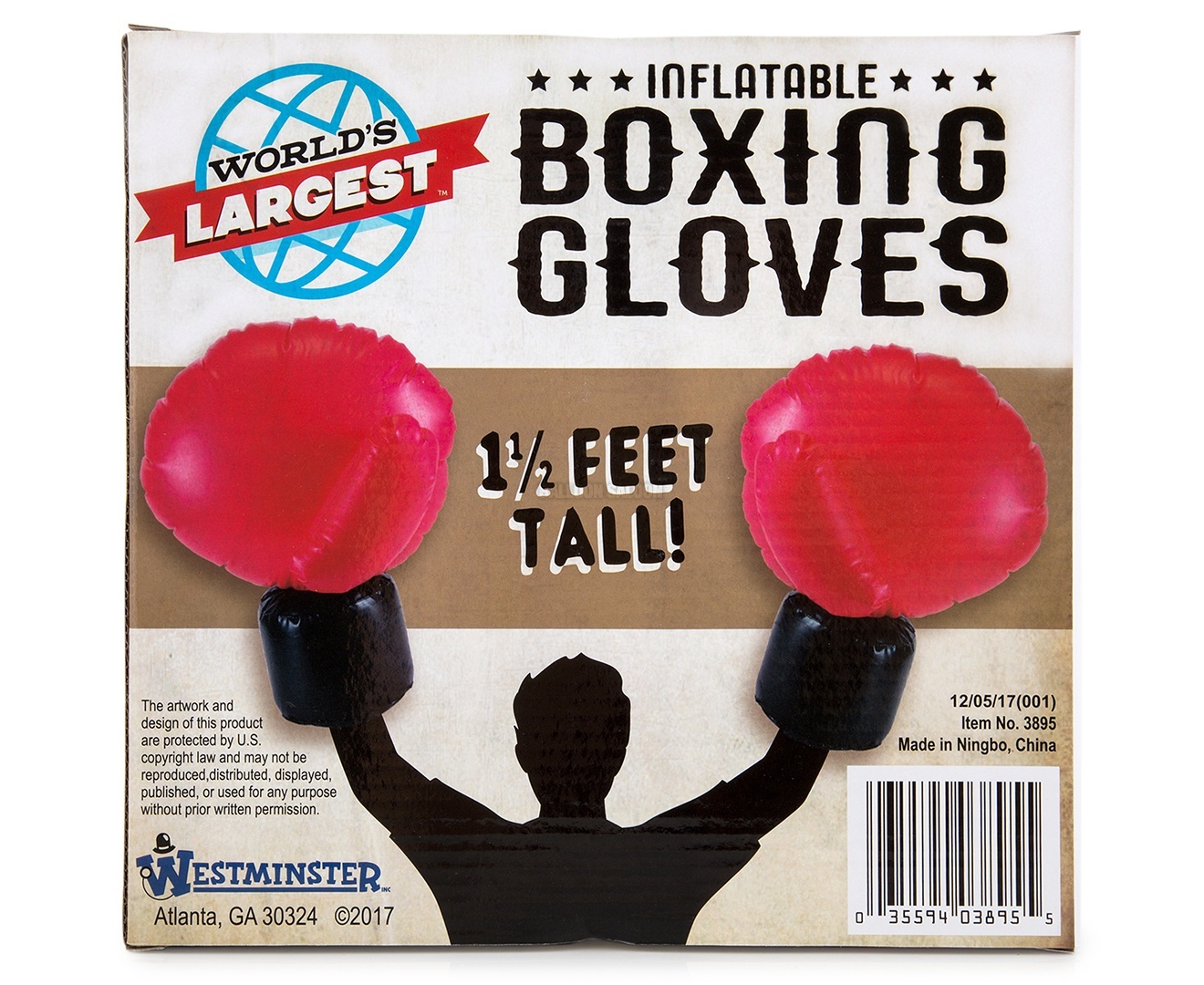 PUZZLES / GAMES WORLD'S LARGEST INFLATABLE BOXING GLOVES